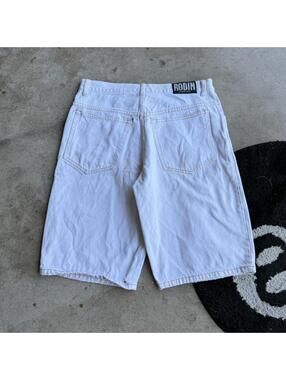 Y2K Vintage 90s Rodin Baggy White Jorts